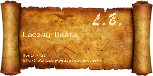 Laczay Beáta névjegykártya